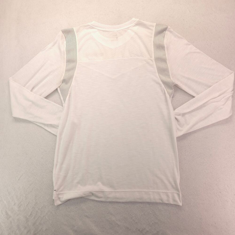 Nike Casual Crew Neck Long Sleeve Graphic T Shirt Mens Size Large L White - Picture 9 of 9